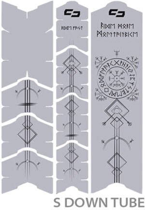 Unleazhed Pellicola protettiva per telaio Unscratch - Rune di Shred Nero Opaco